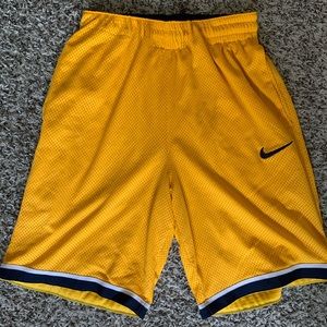 NIKE Basketball Shorts, DRI FIT, Size Small, Blue & Gold, LIKE NEW!!!